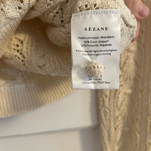 Sézane Saja Cream Knit cardigan - Picture 4 of 5